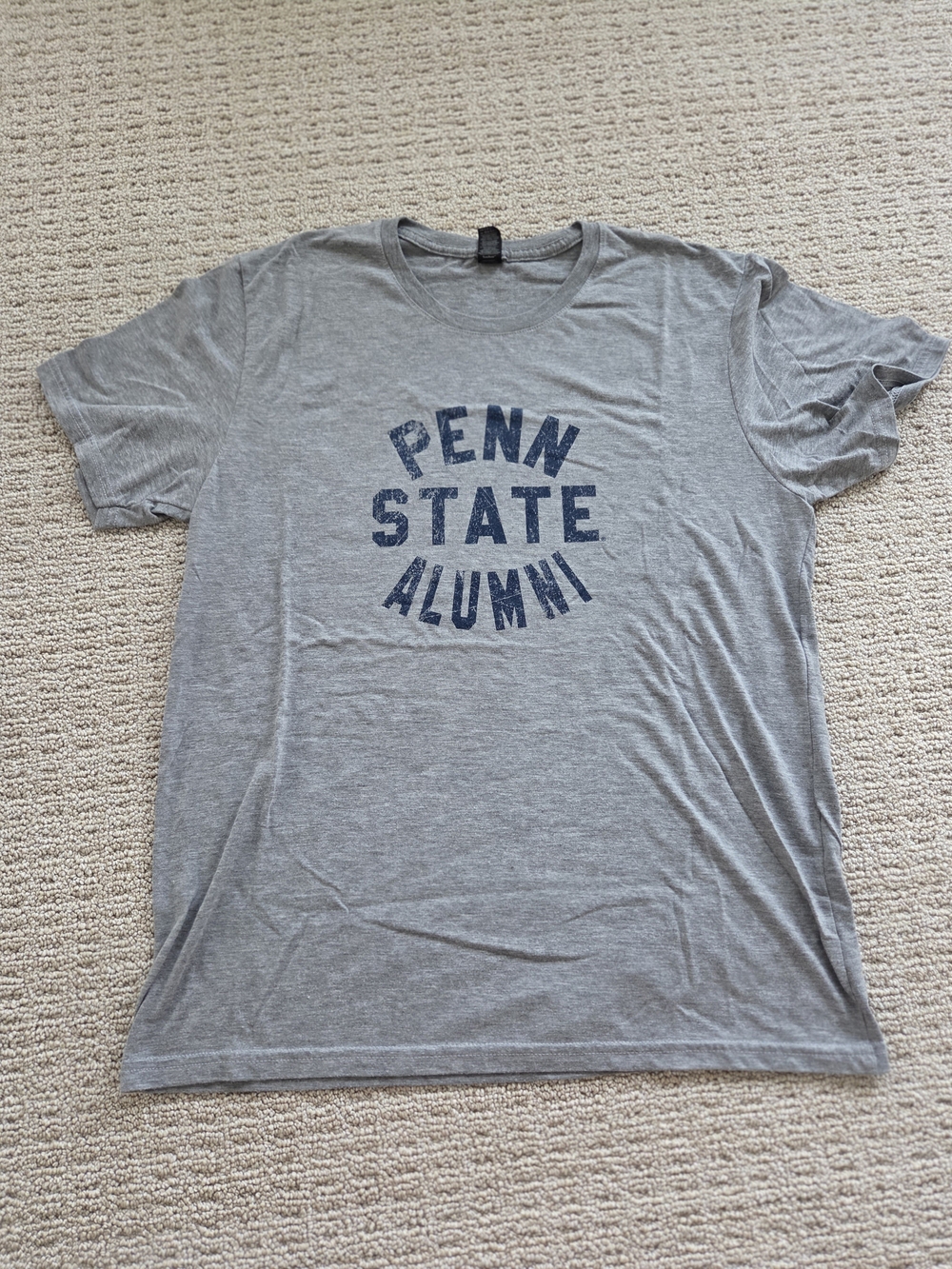 Anvil Grey Short-Sleeve Penn State Alumni Tee with Navy Print